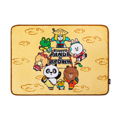 LINE FRIENDS with Kung Fu Panda Blanket
