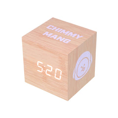 BT21 CHIMMY & MANG Digital Wood Clock