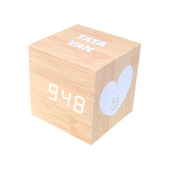BT21 TATA & VAN Digital Wood Clock