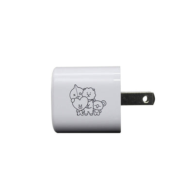 BT21 Dual Port Wall Charger Adapter 2
