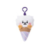 BT21 RJ  BABY Ice Cream Mascot Plush Keychain
