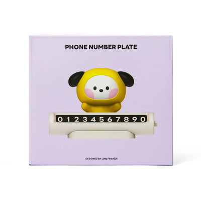 BT21 CHIMMY minini Parking Phone Number Plate