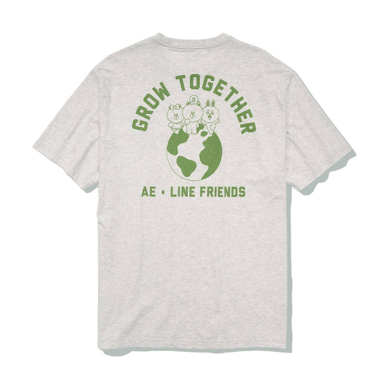 LINE FRIENDS AE T-Shirt Heather Grey