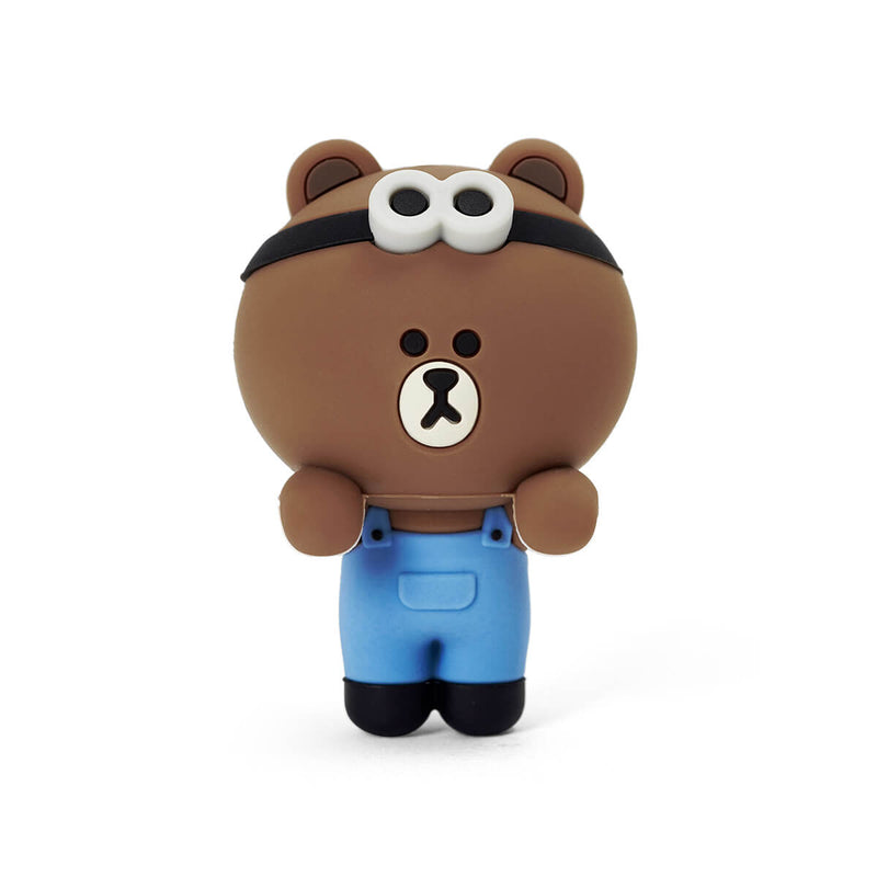 LINE FRIENDS with MINIONS BROWN Silicone Drink Marker
