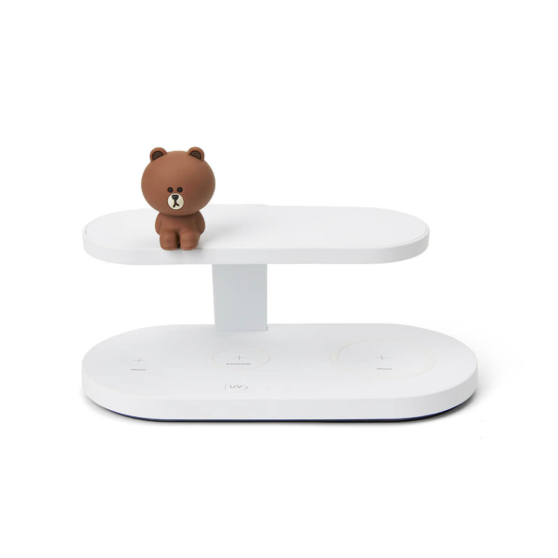 LINE FRIEND BROWN UV 3in1 Wireless Charger