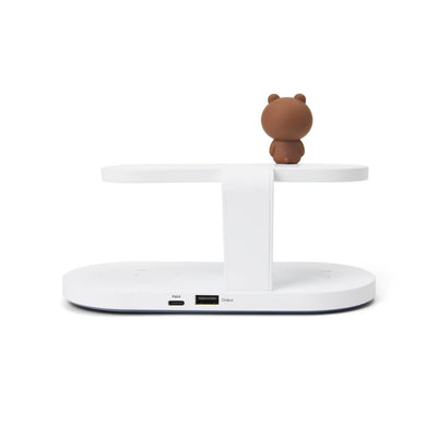 LINE FRIEND BROWN UV 3in1 Wireless Charger