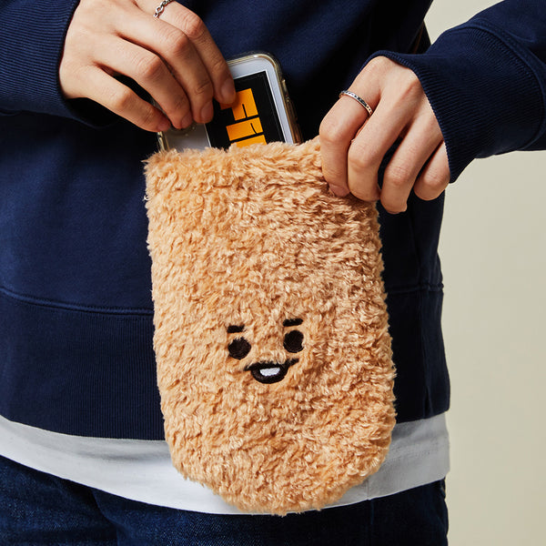 BT21 RJ Baby Boucle Cell Phone Crossbody Bag