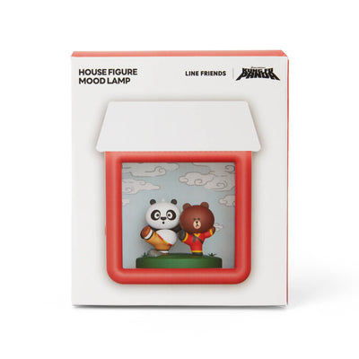 LINE FRIENDS with Kung Fu Panda BROWN & PO House Mood Lamp