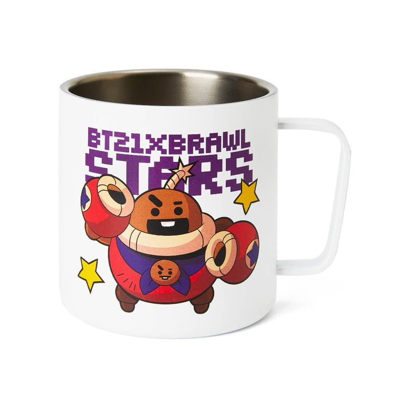 BT21 X Brawl Stars TICK SHOOKY Stainless Steel Mug