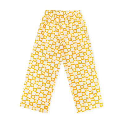BT21 minini My Roommate Pajama Pants, Yellow Checkered (1pc) L
