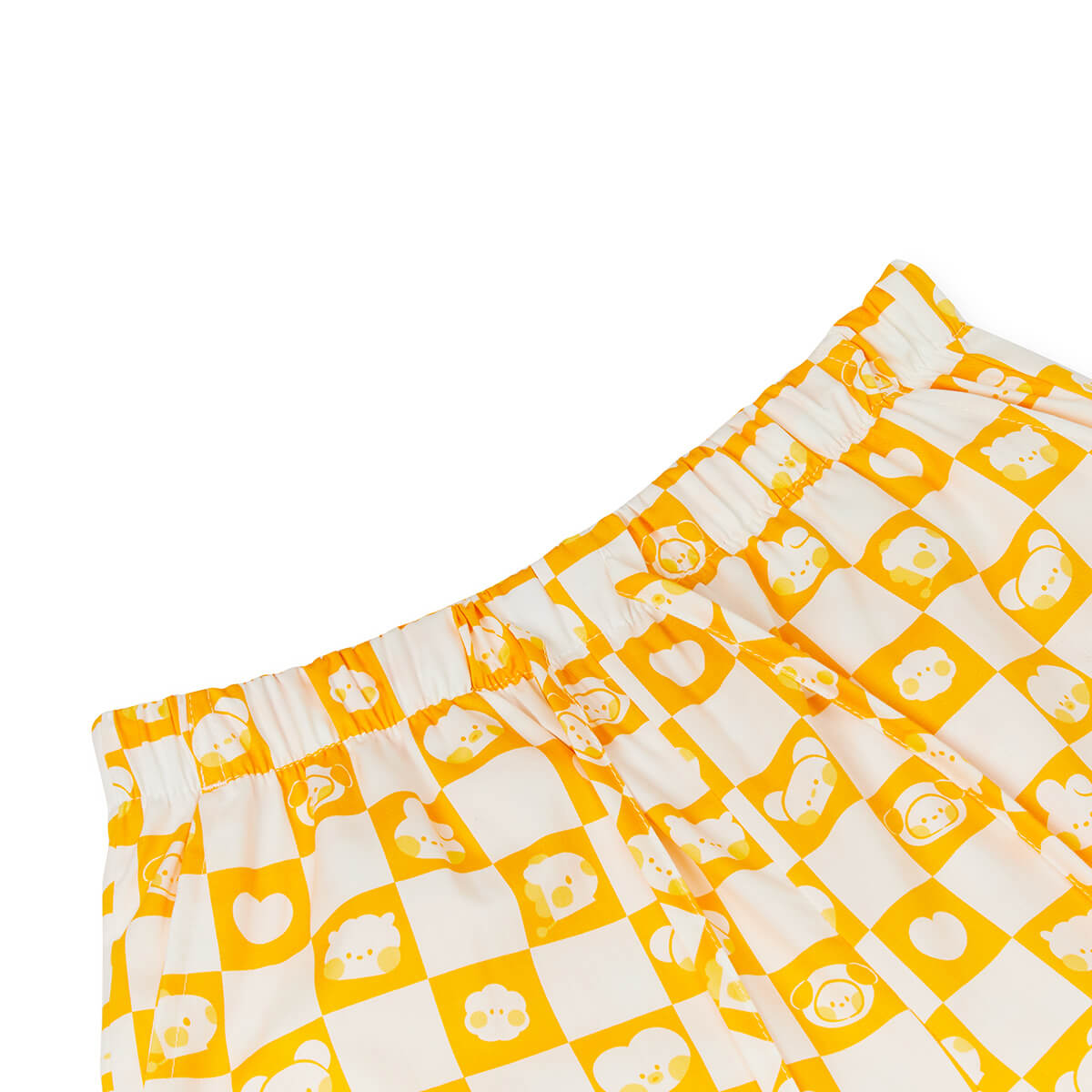Yellow Polka Dot Pajama Shorts for Women
