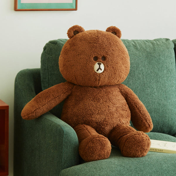 LINE FRIENDS Hug BROWN Jumbo Doll LINE FRIENDS US
