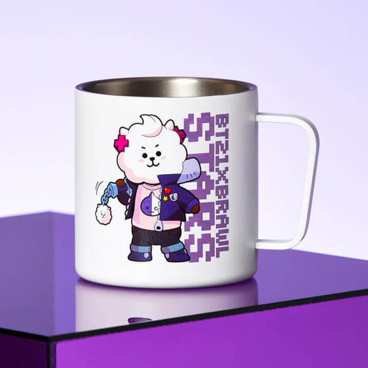 BT21 X Brawl Stars BIBI RJ Stainless Steel Mug