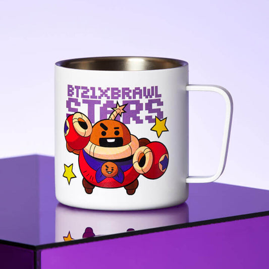 BT21 X Brawl Stars TICK SHOOKY Stainless Steel Mug